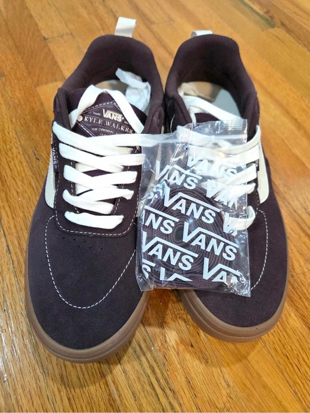 Vans Skate Kyle Walker Wine & Gum Burgundy Suede Women Size 8.5 NEW